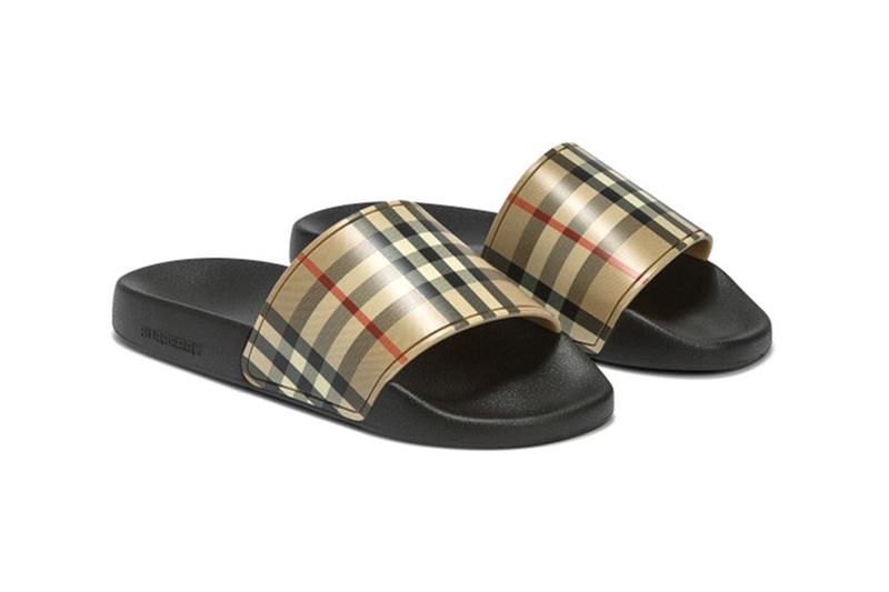 dep quai ngang burberry Vintage Check Slides