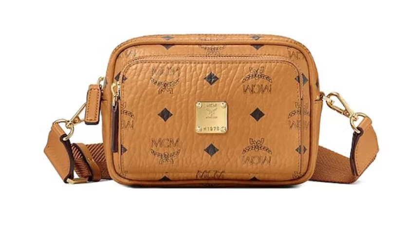 tui xach MCM Klassik Crossbody In Visetos Cognac