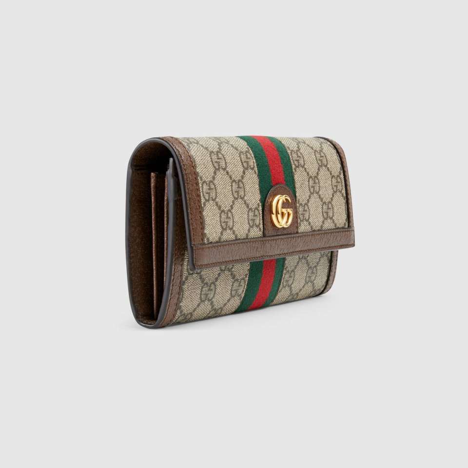 vi gucci Ophidia GG continental wallet