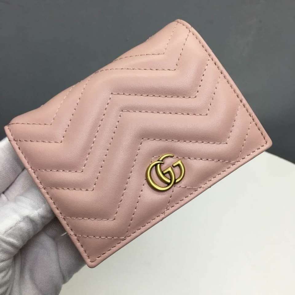 vi gucci mini GG Marmont card case wallet