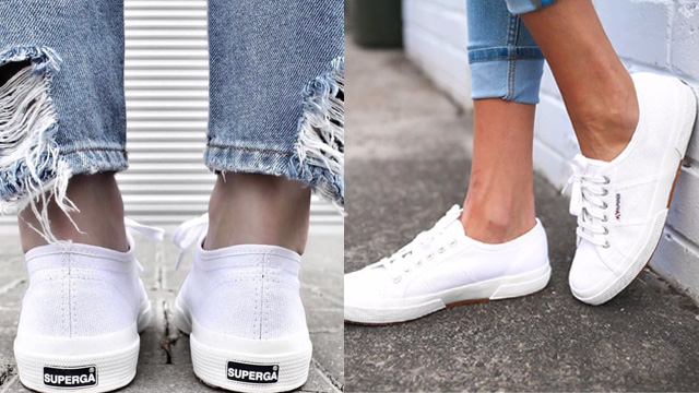 Giày sneaker trắng Superga