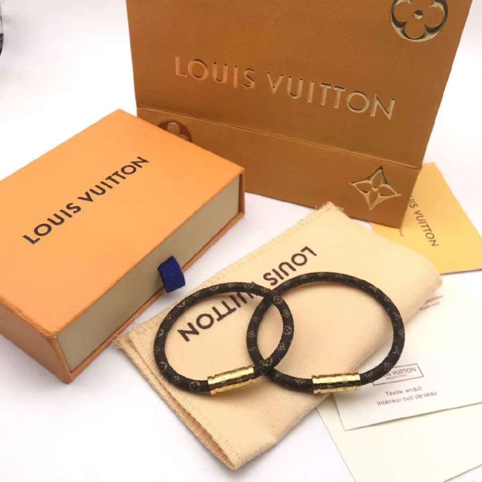 LOUIS VUITTON Bracelet Say Yes Size 17 Orange M6758 Monogram