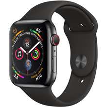 Apple Watch Series 5 Viền thép không gỉ màu đen / Dây đeo thể thao GPS 40mm màu đen