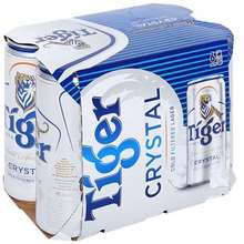 Tiger Beer Crystal Bia 6